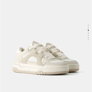 Cream sneakers